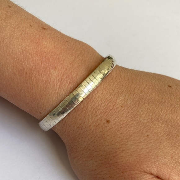 Jewelry - Sterling Silver Italy Cubetto Style Bracelet